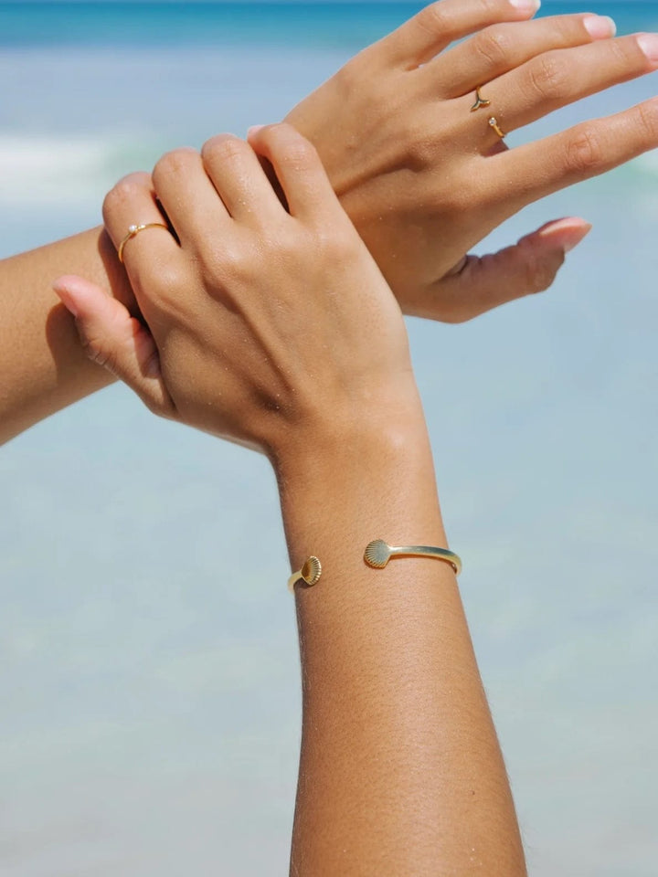 Maui Beach Friendly Mermaid Cuff - Gold or Silver