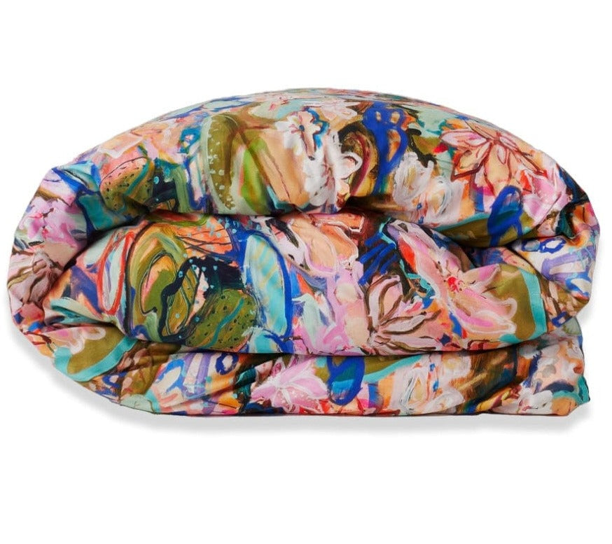 Kip and Co Kezz Brett Waterlily Waterway Organic Cotton Quilt Cover