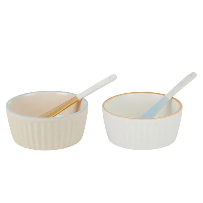 Viva Ceramic Dip Bowl with Spreader