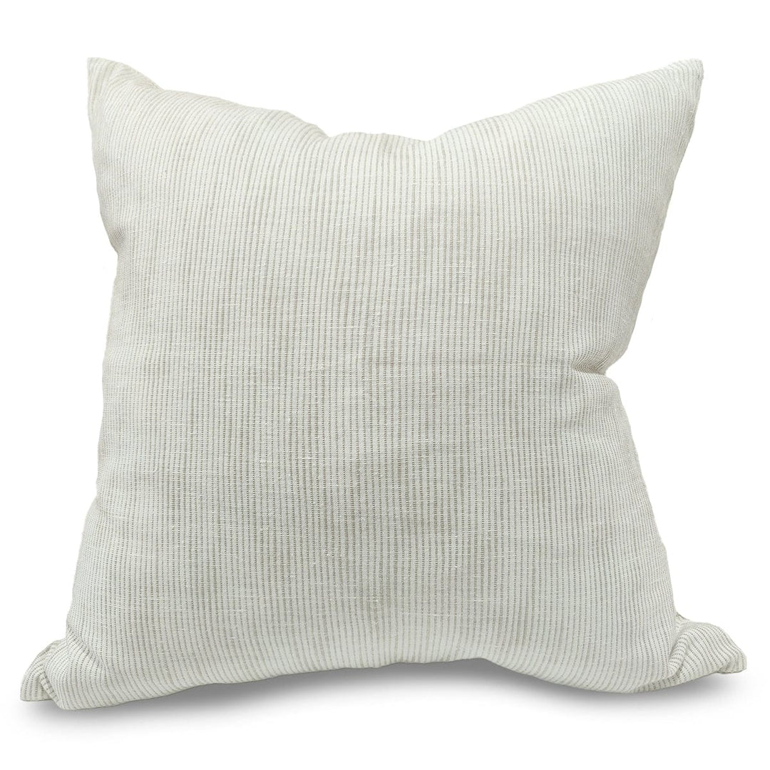 Ziro Linen Cushion (Creme Pinstripe)