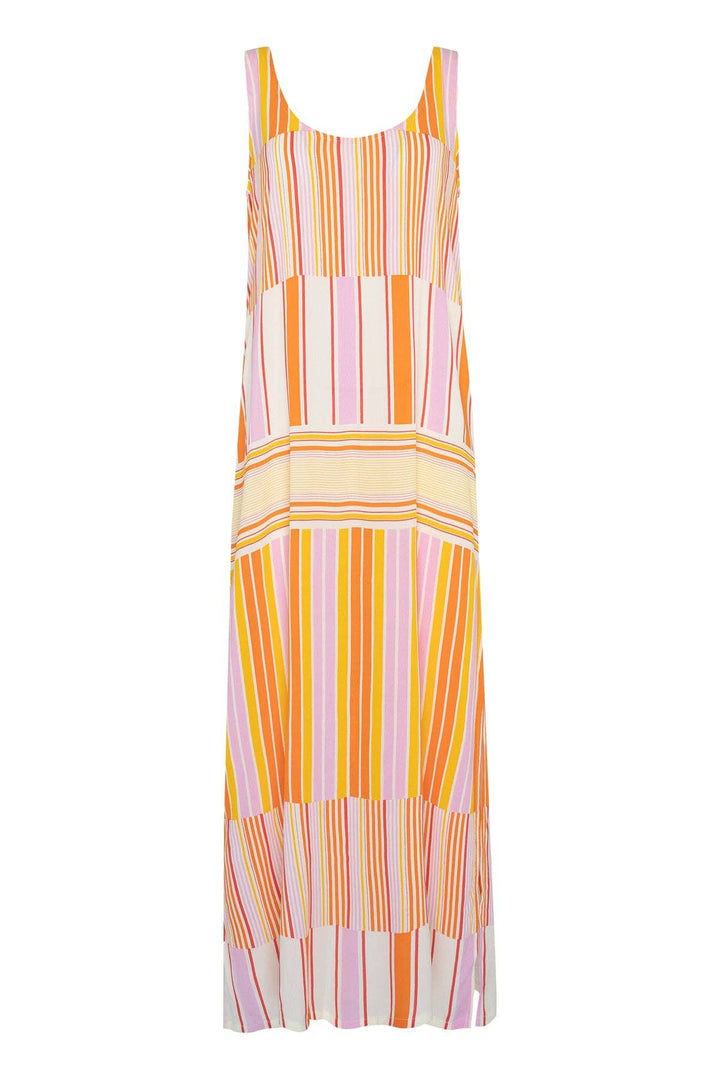 The Pamela Dress - Soleil Stripe