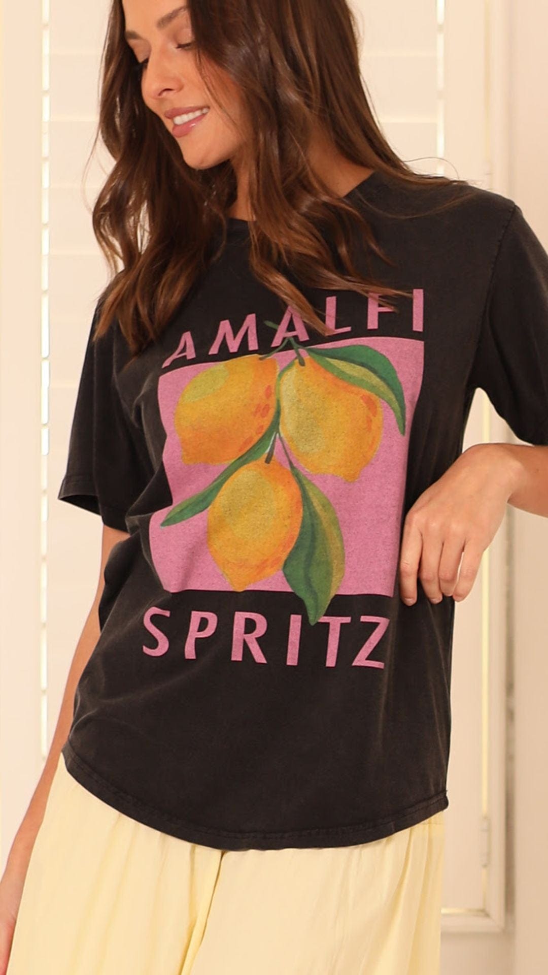 Amalfi Spritz T-Shirt (Black)