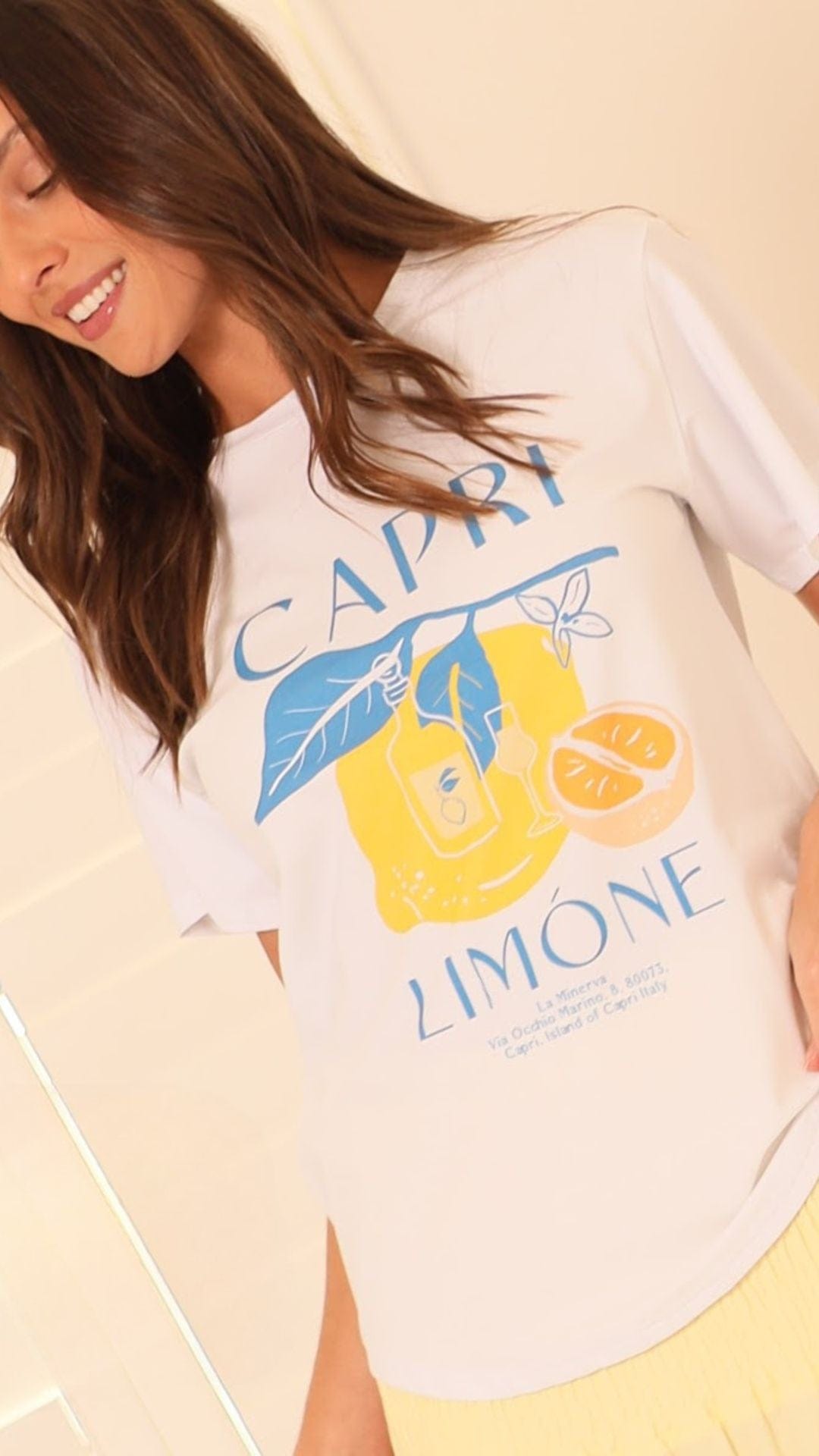 Capri Limone T-Shirt (White)