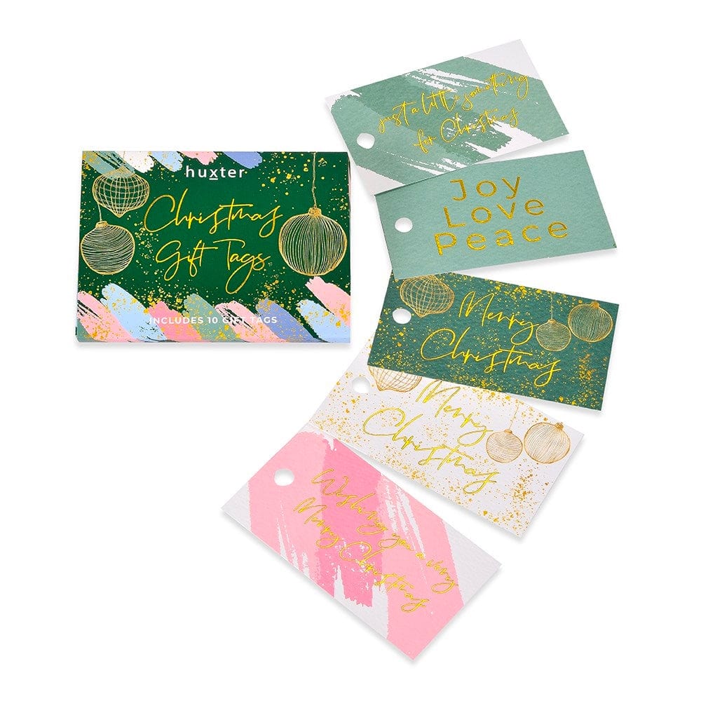 Christmas Gift Tags - Green Xmas Baubles (pack of 10)