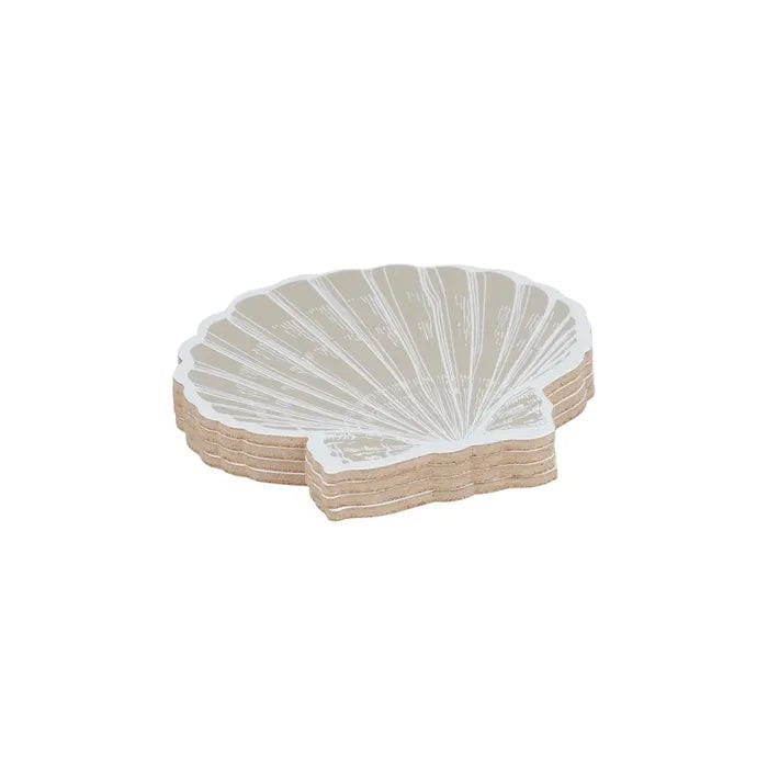 Clam Shell Coastal Coasters Under $20