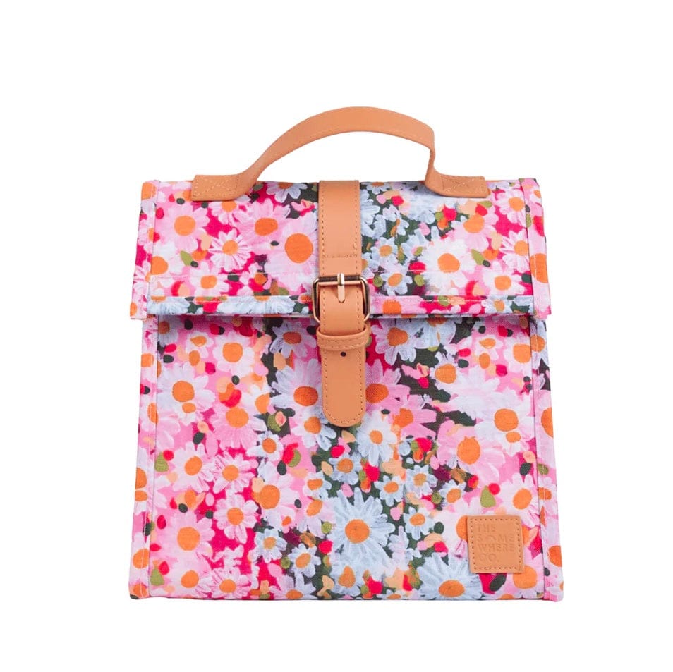 Somewhere Co Daisy Days Insulated Lunch Satchel