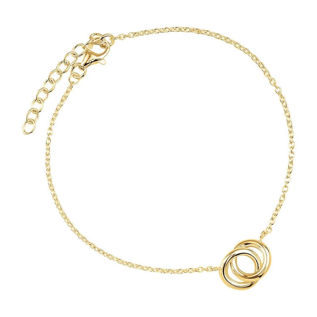 Embrace Bracelet Gold With Interlocking Loop Detail