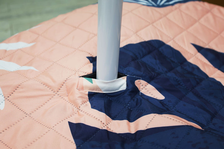 Good Vibes™ 2x2m Premium Picnic Mat Blanket - Pink Blush Palm