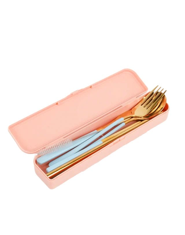 Gold Lunch Box Cutlery Sets Somewhere Co Brisbane