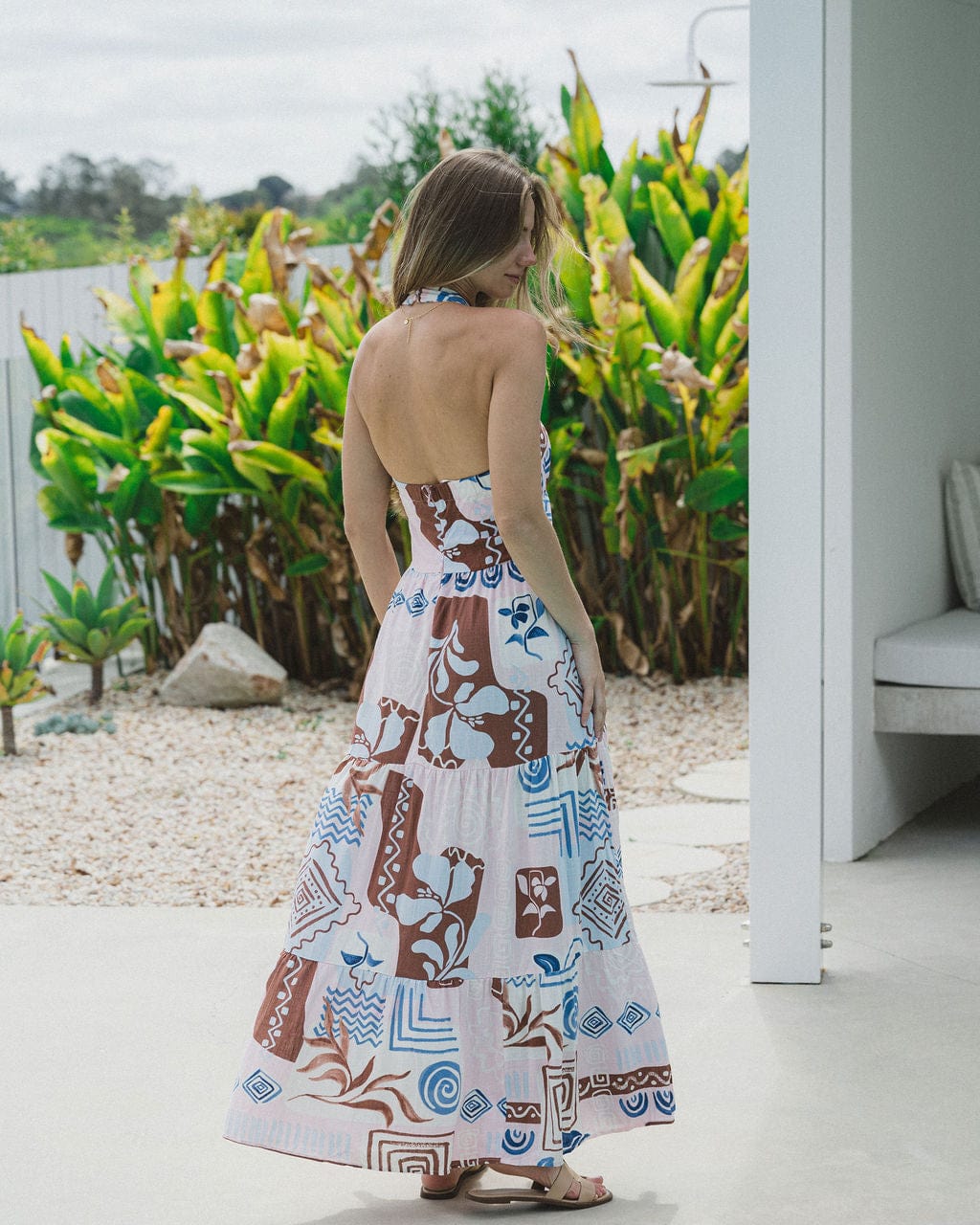 Electra Maxi Halter Neck Dress