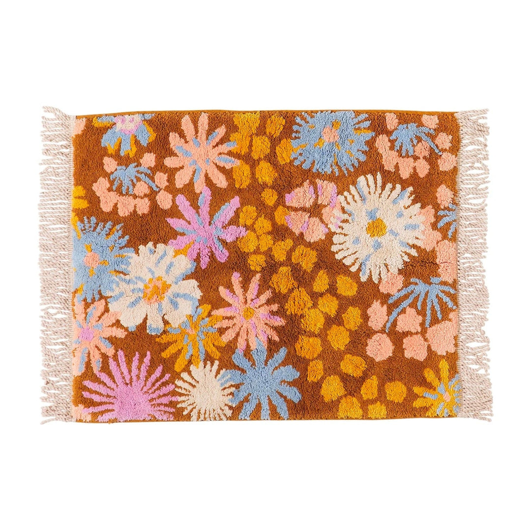 Sage and clare hayfolk floral bath mat