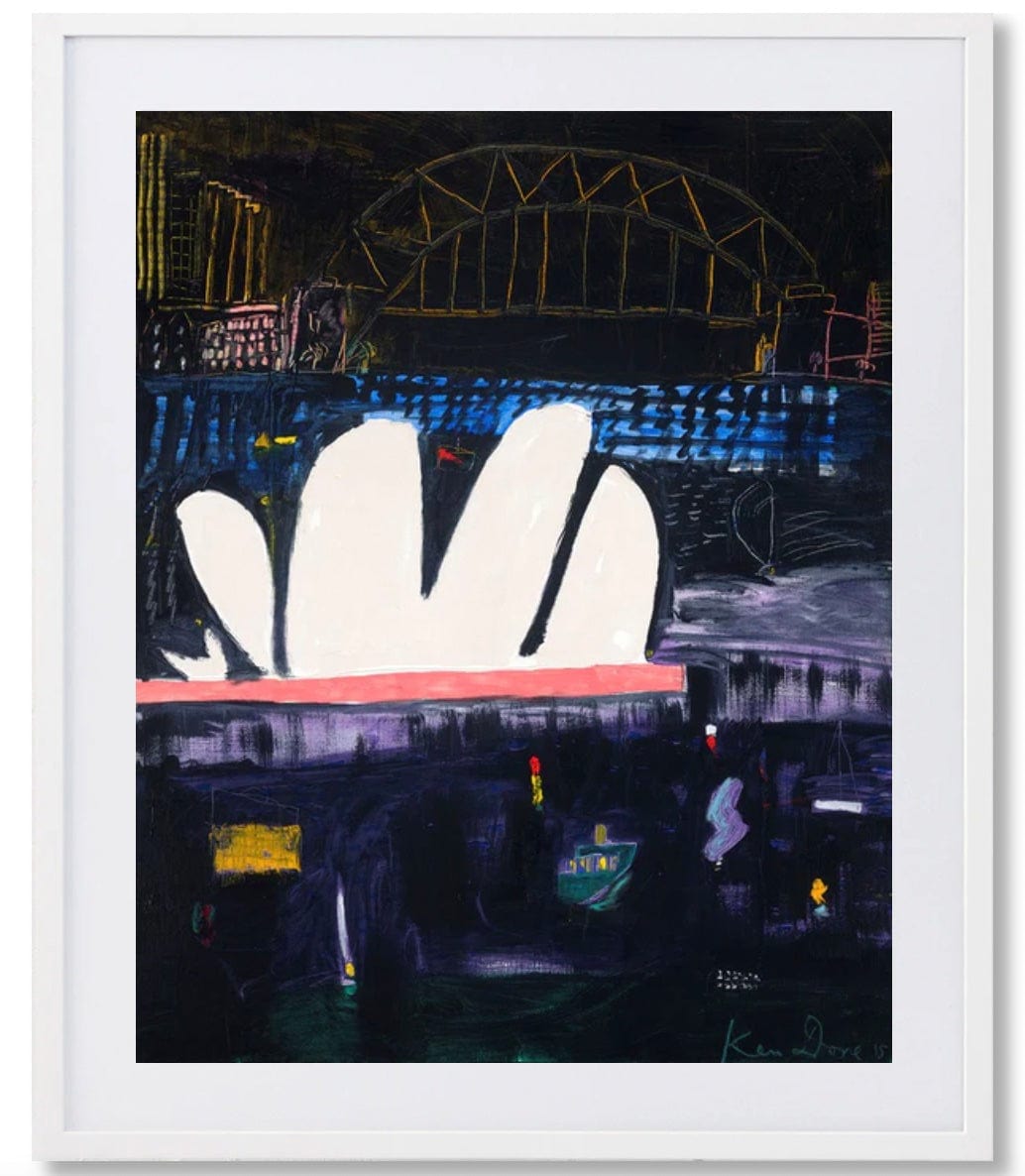 Ken Done Limited Edition Print - Harbour Night, 2015