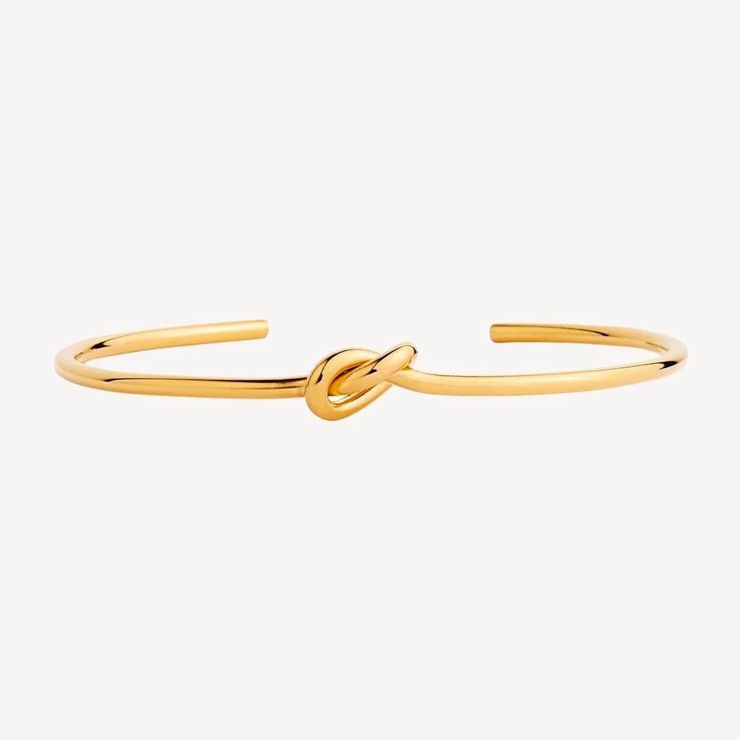 Nature’s Knot Cuff Bangle - Gold
