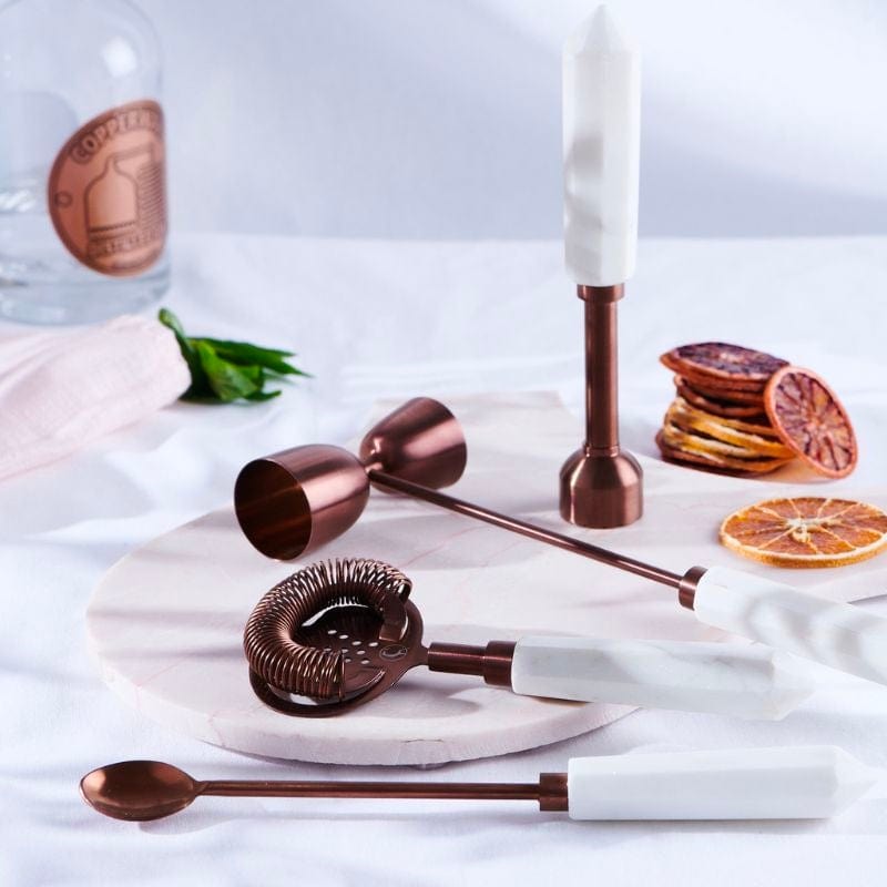 CLINQ Marble and Copper Cocktail Set