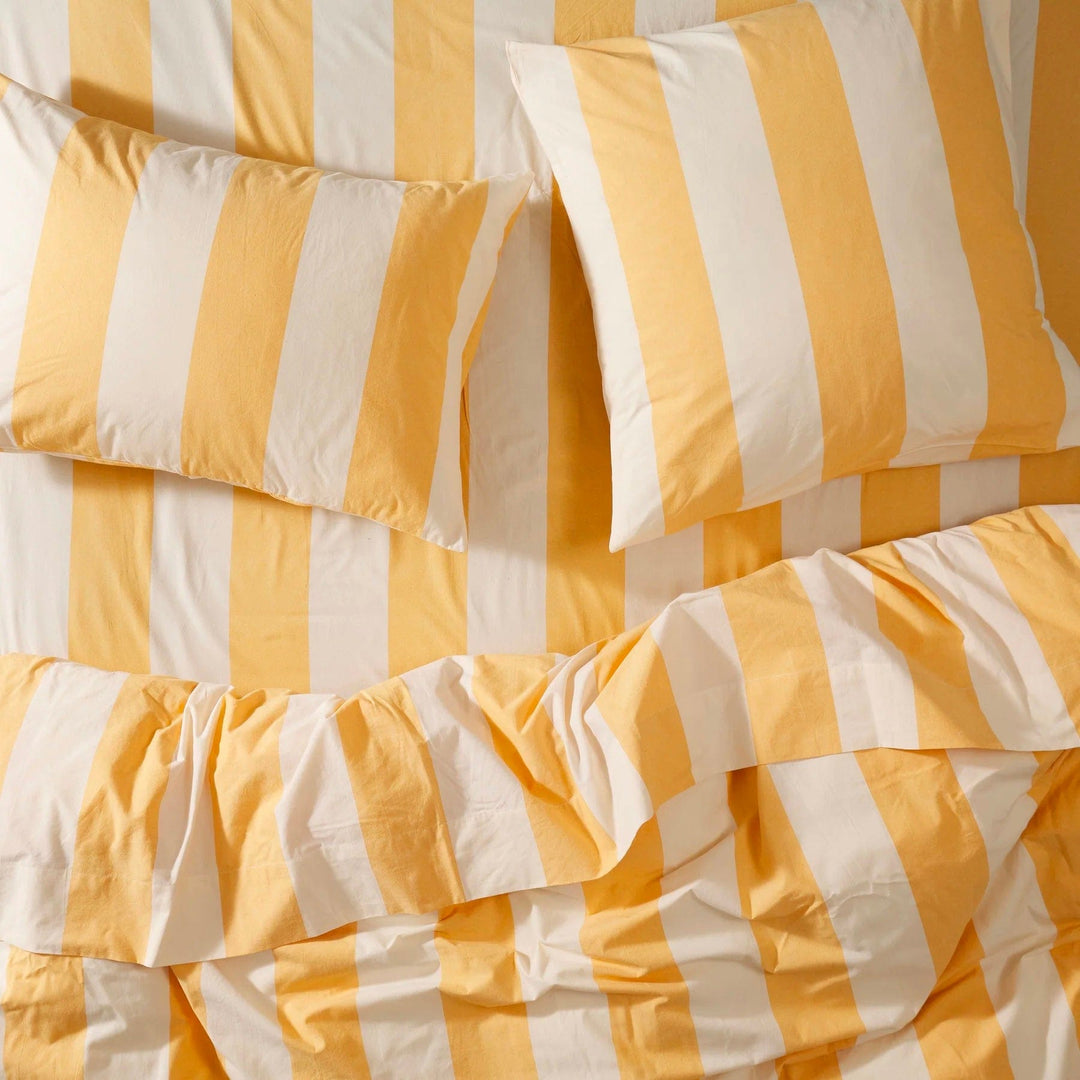 Sage x Clare Bruno Cotton Quilt Cover (Marigold)