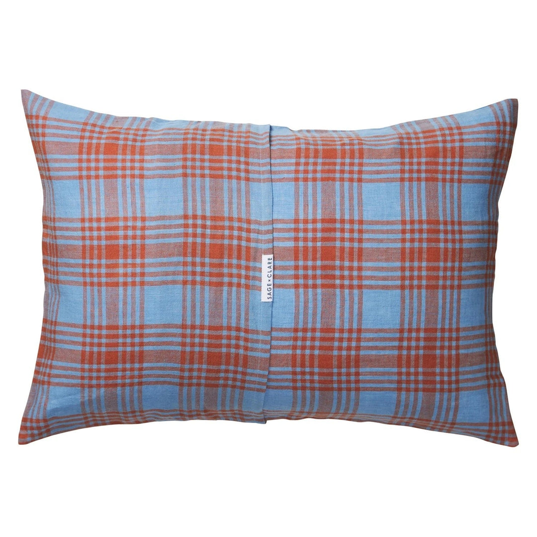 Sage x Clare Pello Blue Jay Standard Linen Pillowcase Set