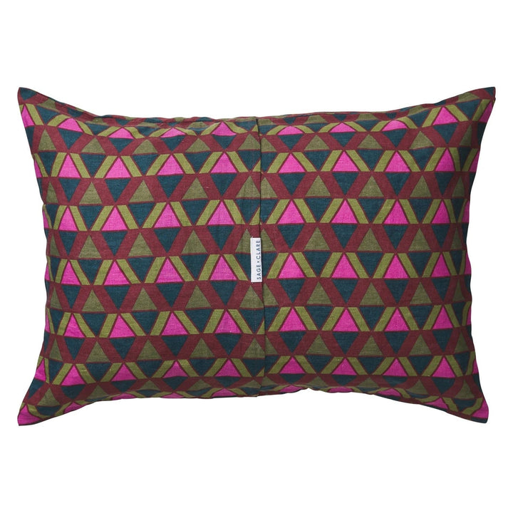 Sage x Clare Pirro Artichoke Geometric Standard Linen Pillowcase Set