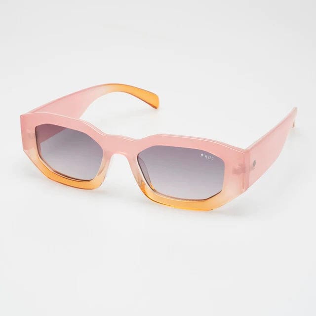 QUIP Ombre Square Framed Pink and Orange Sunglasses