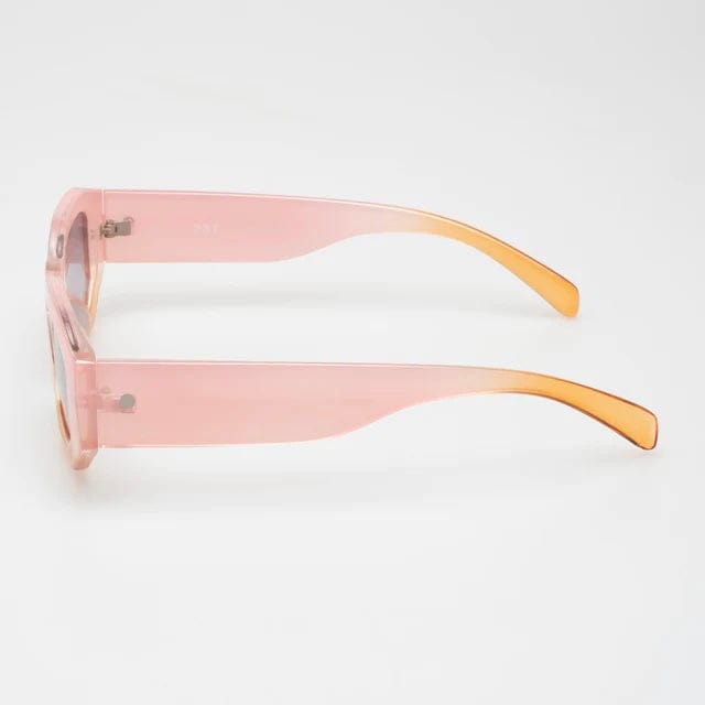 QUIP Ombre Square Framed Pink and Orange Sunglasses