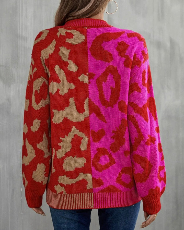 Raspberry Sundae Knit Jumper - Pink and Red