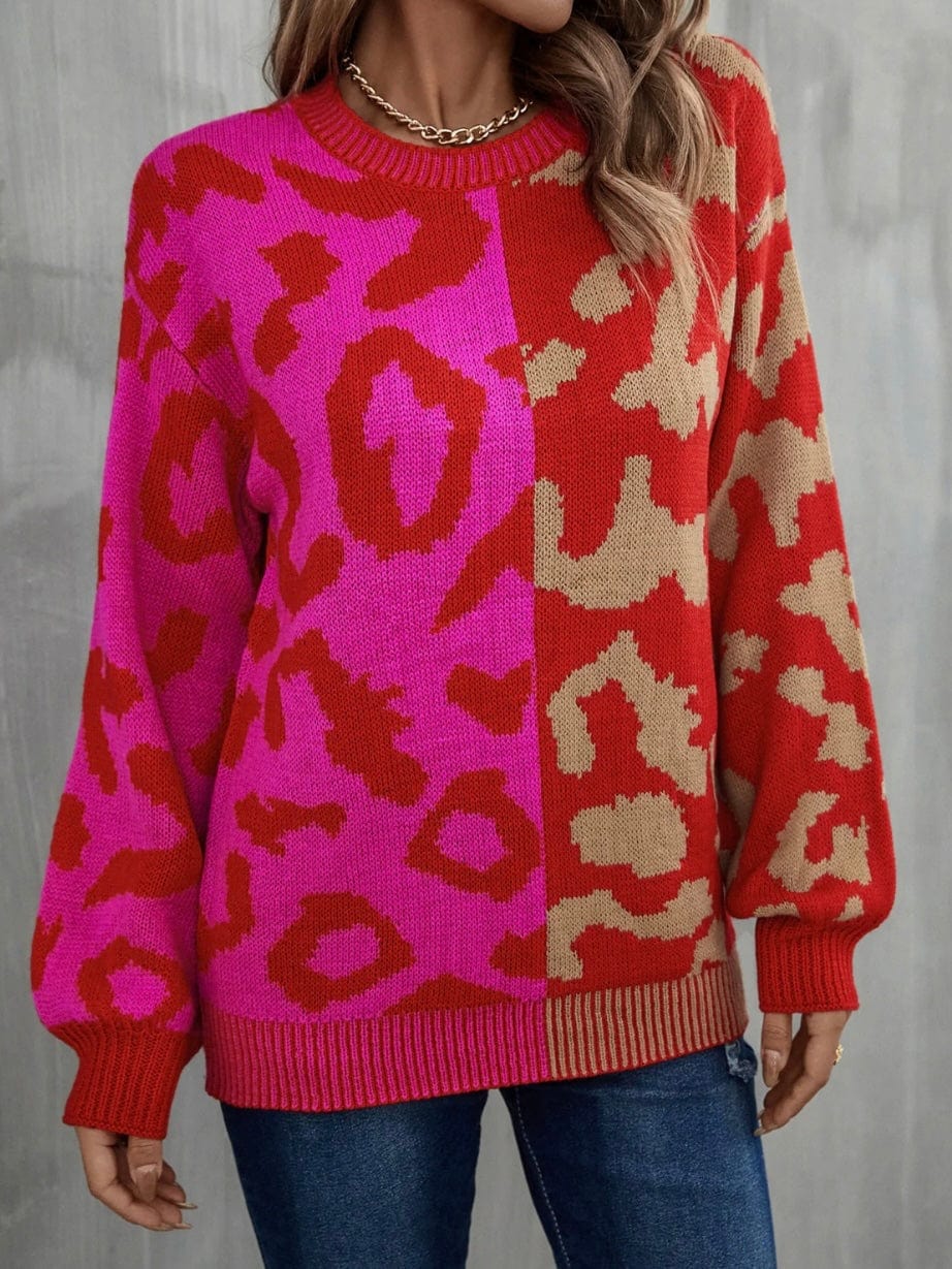 Raspberry Sundae Knit Jumper - Pink and Red