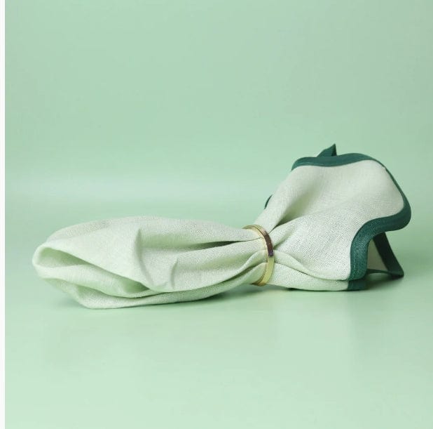 Scallop Napkins Set Of Two - Kiwi and Lime