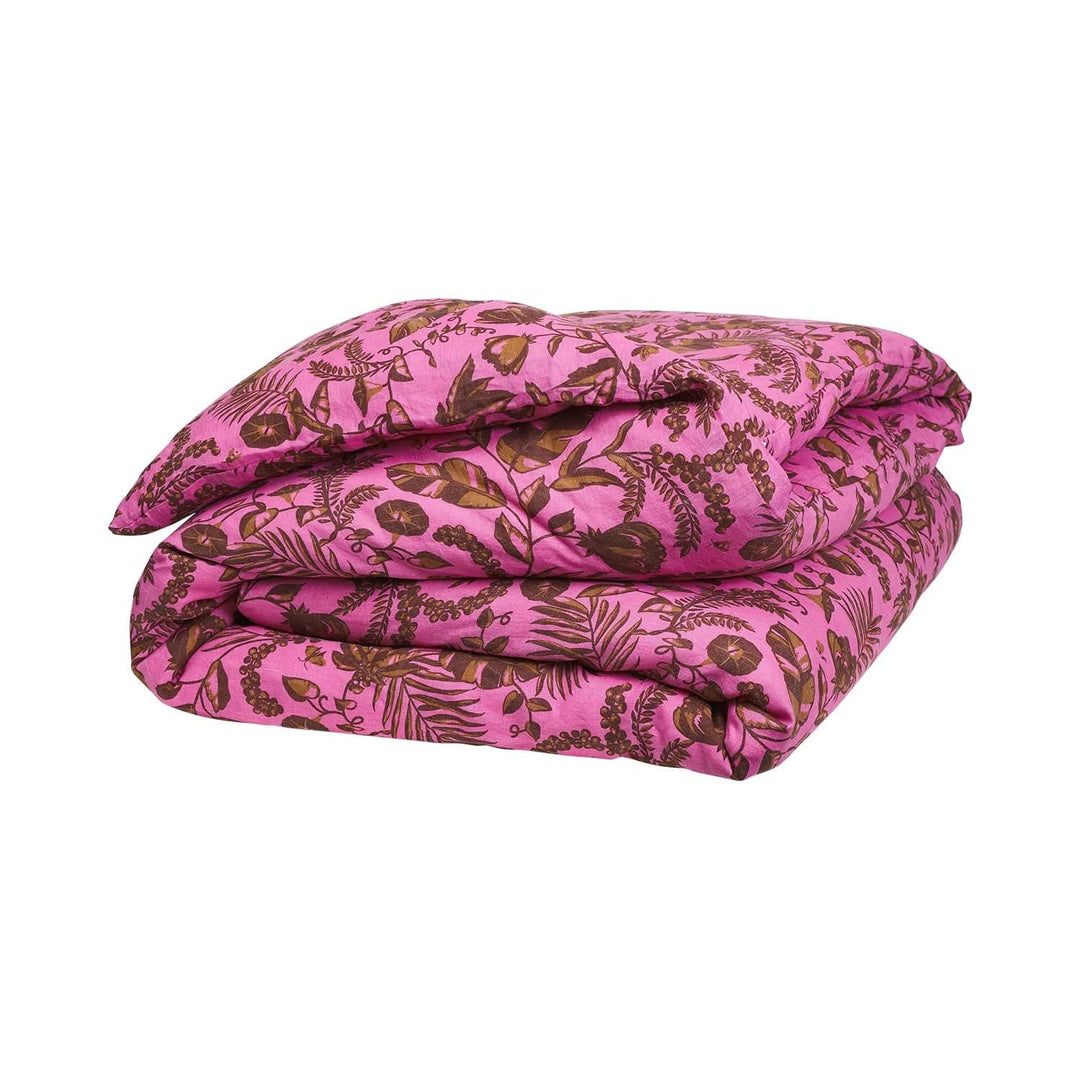 Sage x Clare Safia Pink Tropical Quilt Cover