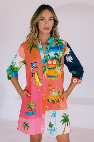 San Sebastian Shirt Dress - Short Sleeve