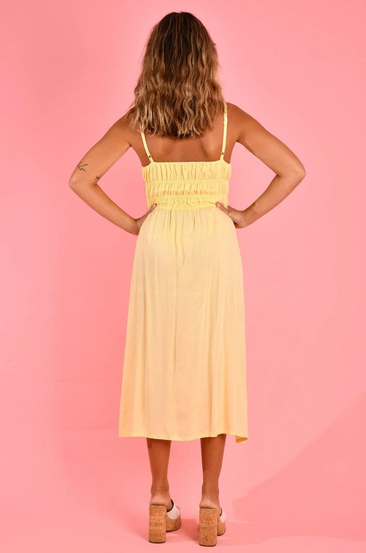 Summer Maxi Dress - Soft Yellow