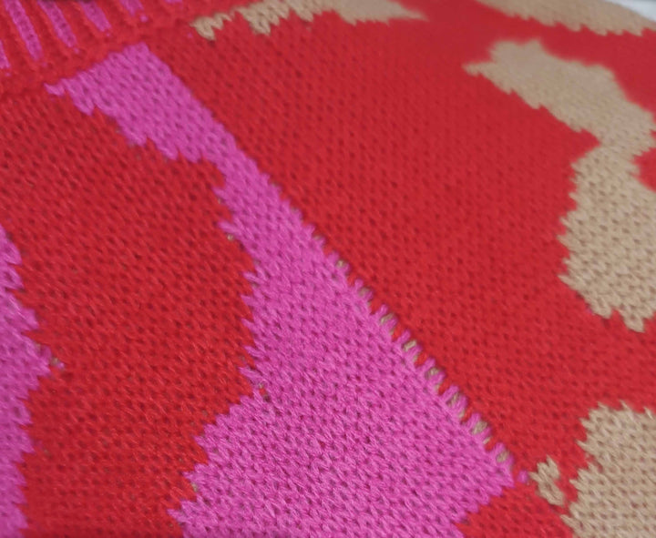 Raspberry Sundae Knit Jumper - Pink and Red