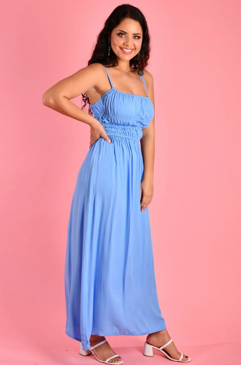 Summer Maxi Dress - Baby Blue Hali Home Summer Maxi Dress - Baby Blue Hali Home
