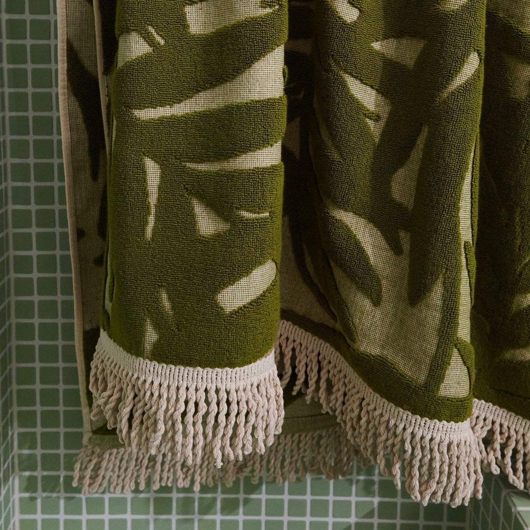 Sage and Clare statement bath towels