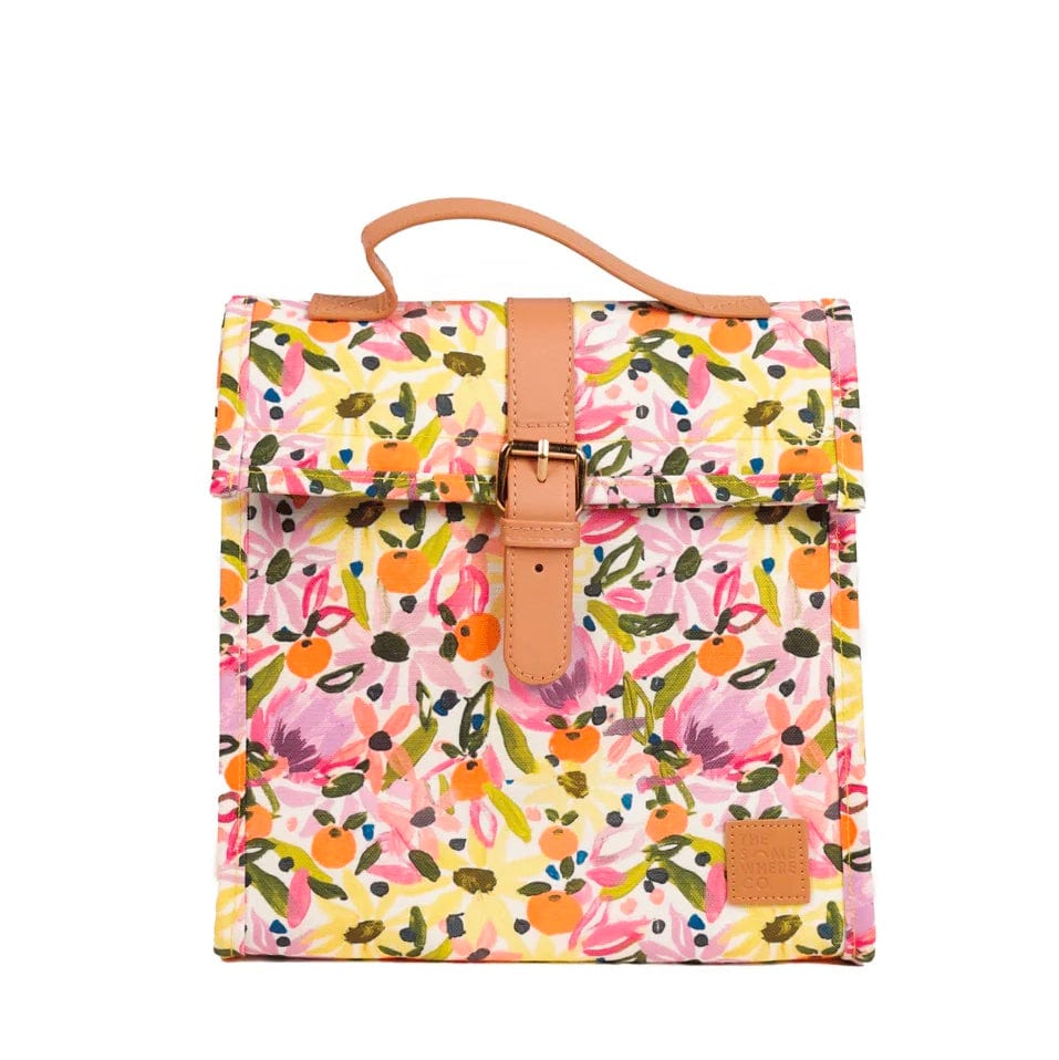 The Somewhere Co Wildflowers Insulated Lunch Satchel Brisbane