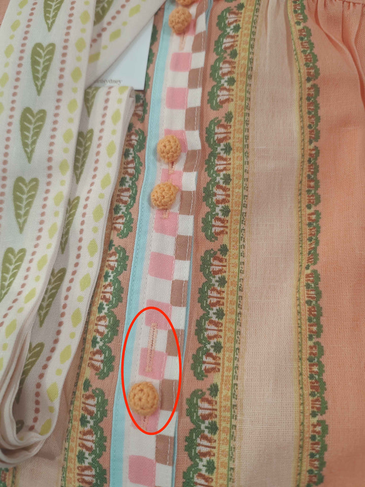 Palm Belted Midi Dress  - Melon Seconds