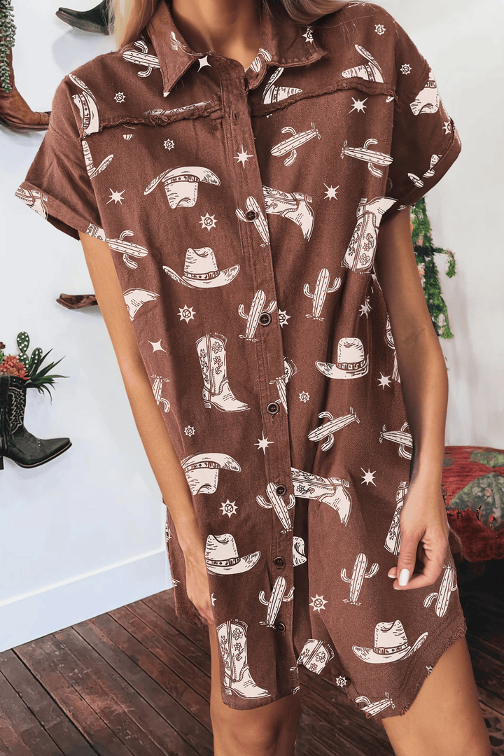 Howdy Honey Denim Shift Dress
