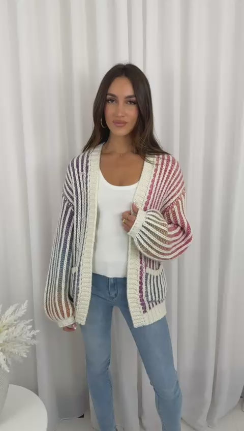 Joli Knit Cardi - Multicolour