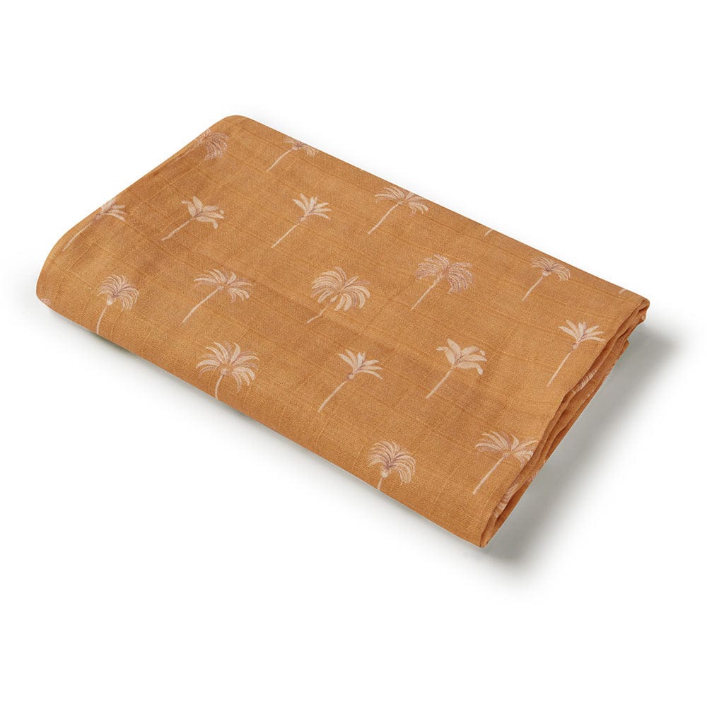 Bronze Palm Organic Muslin Wrap