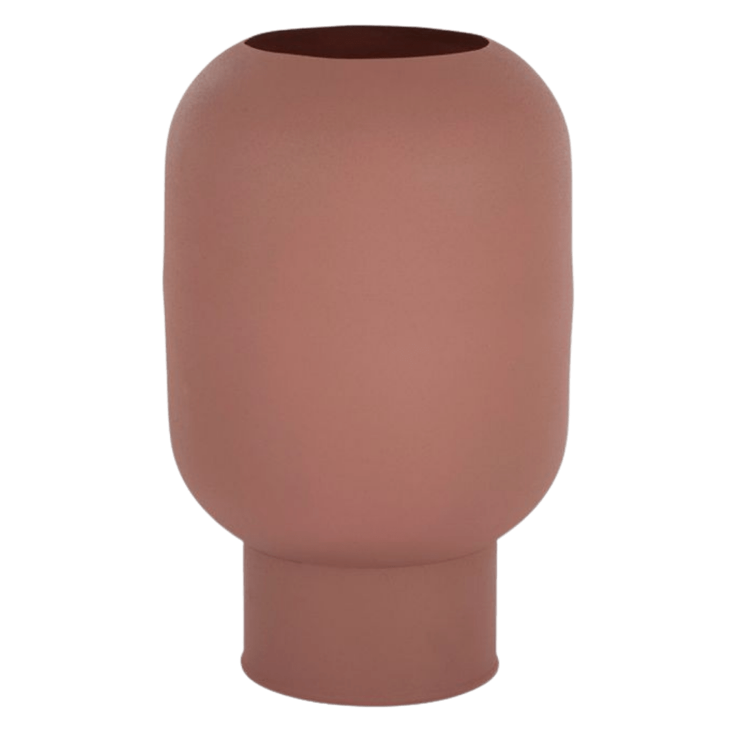 Marlow 2 Metal Vase - Cedar
