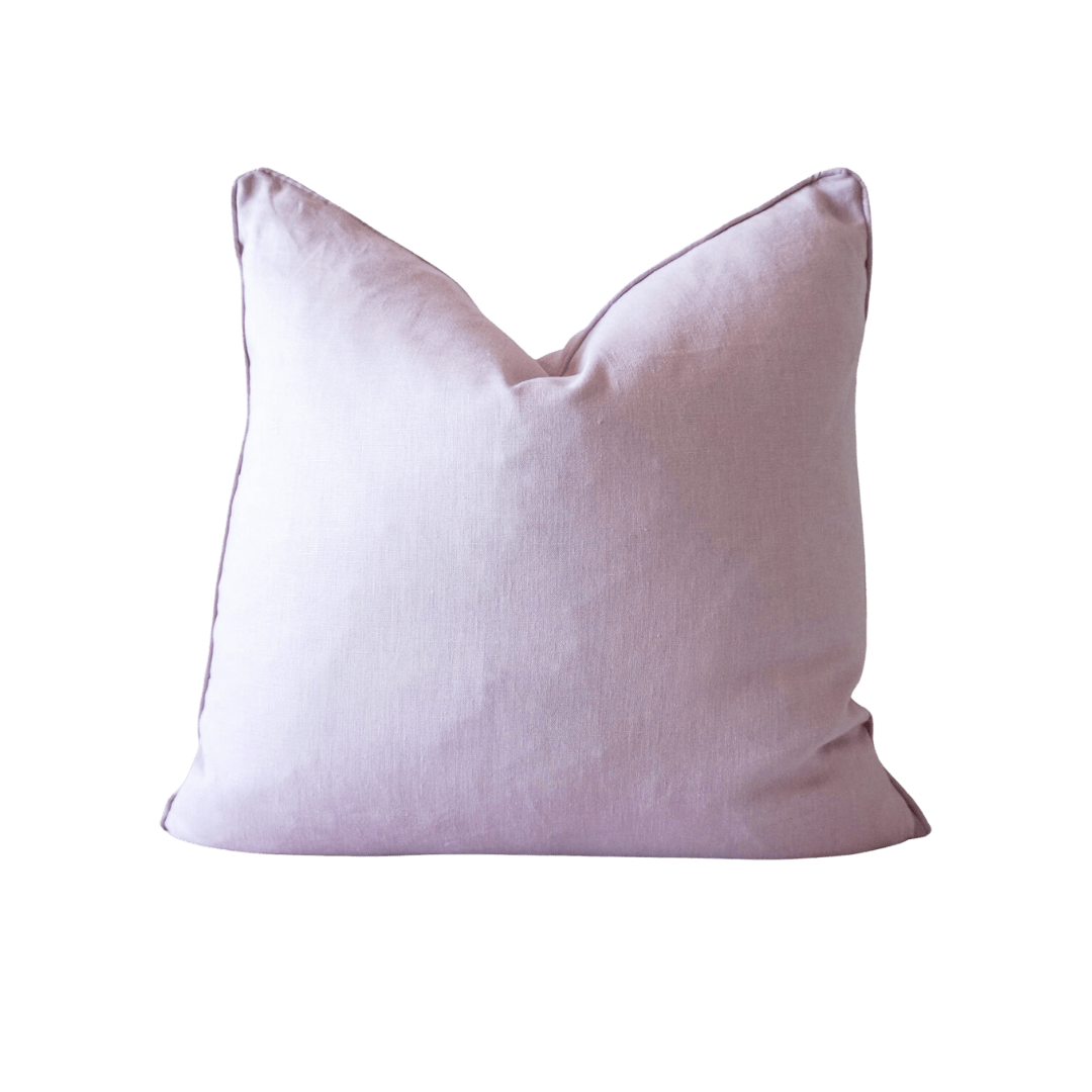 Dusty Rose Oversized Linen Cushion