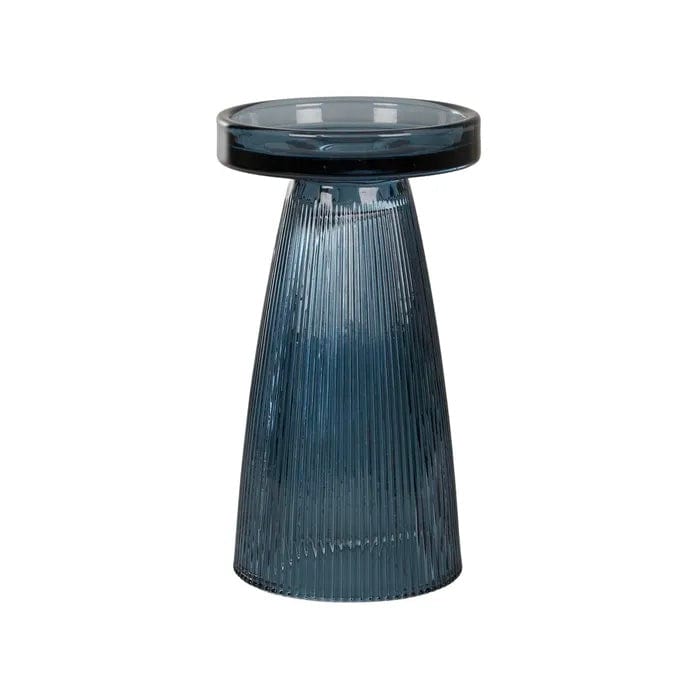 Indigo Glass Candle Holder