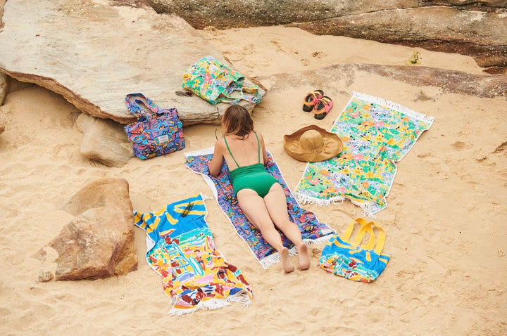 Kip & Co Ken Done Nasturtium Beach Towel
