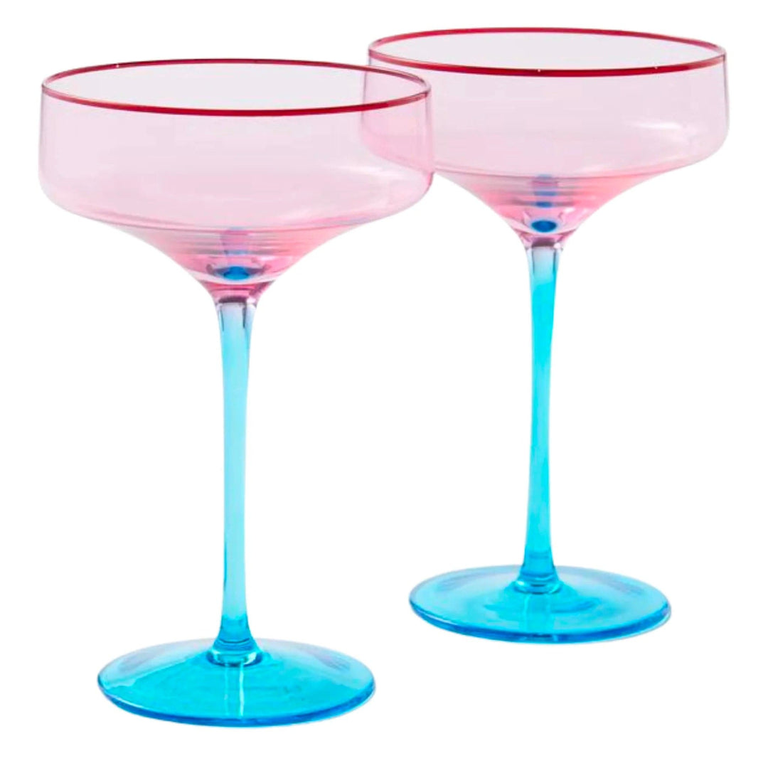 Rose With A Twist Coupe Glass 2P Set