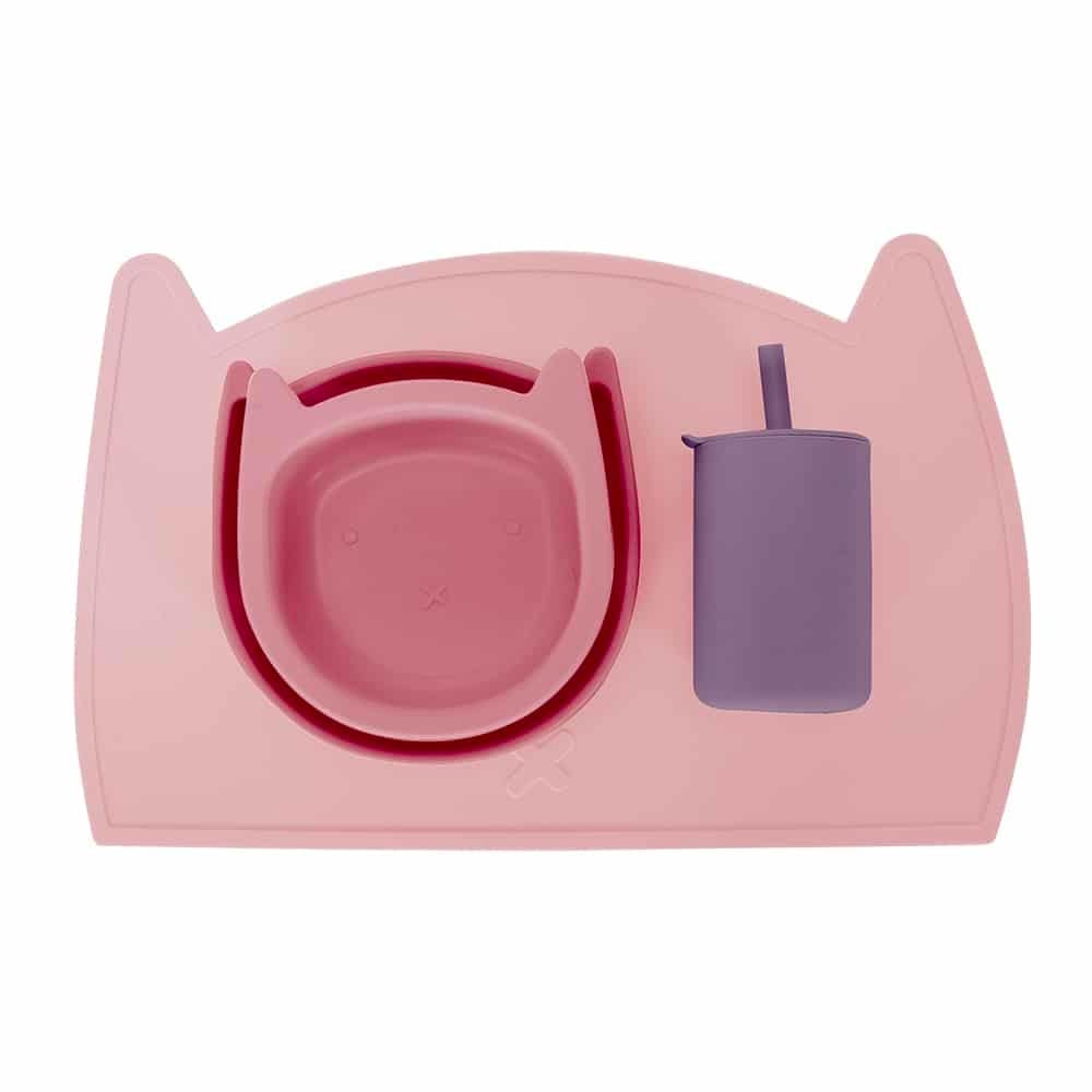 Silicone 4 Piece Dinner Set - Cat