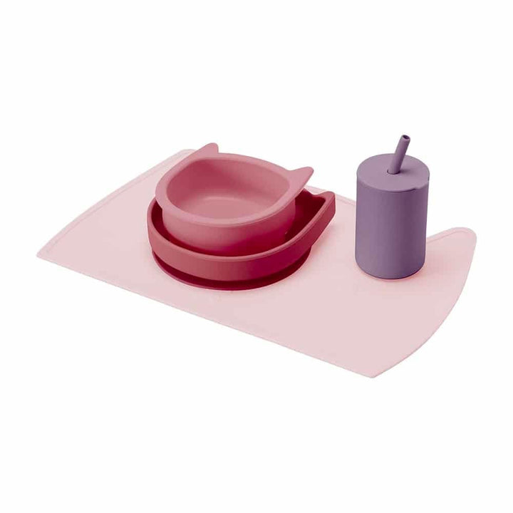 Silicone 4 Piece Dinner Set - Cat